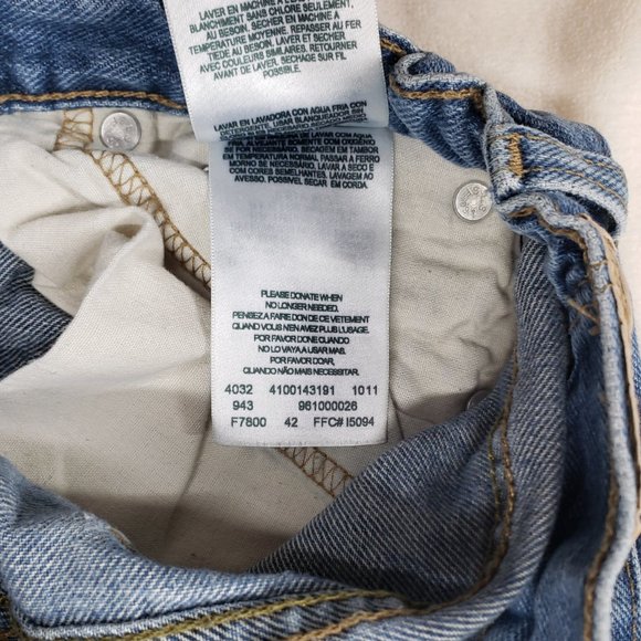 Adjustable Waist Relaxed Straight Leg Blue Jeans Size 14 Reg Levis Signature - Picture 7 of 11